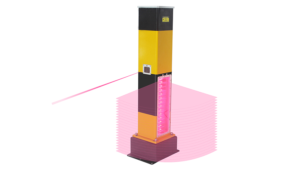 对射型行人道激光全晰防护桩FS-ITS5/A   